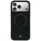 Чехол Mercedes Leather 3D MagSafe для iPhone 18 Pro / 17 Pro, черный