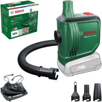 Аккумуляторный воздушный насос Bosch EasyInflate 18V-500 (1x 2.0 Ач + зарядное...