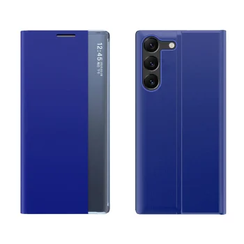 Hurtel Samsung Galaxy A05s atverams vāciņš maciņš grāmatiņa New Sleep View, zils