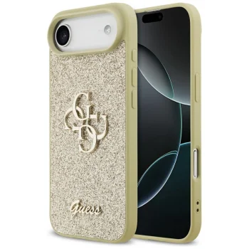 Guess Fixed Glitter Big 4G vāciņš iPhone Air Zelta