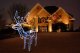 Ziemassvētku Rotājums Dekorācija Gaismas Figūra \"Briedis\", LED Vītne 9m, Zilā gaisma | Luminous Christmas...
