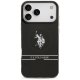 U.S. Polo Assn. iPhone 17 Pro Max Case DH and Bottom Stripe Logo MagSafe, Black