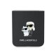 Чехол Karl Lagerfeld Saffiano Metal Pin для Samsung Galaxy Z Flip 6, Черный