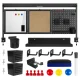 Ergo Office galda organizators un starpsiena, ER-300 B, Melns