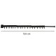 Wall-Mounted Folding Laundry Drying Rack, 18 Hooks, 123 cm, Black
