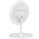 Kosmētisks Galda Spogulis ar LED Apgaismojumu, Balts | Round Make-up Table Mirror with LED Lighting