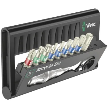 Ratchet and Bit Set Wera Bicycle Set 9, 10 Pieces