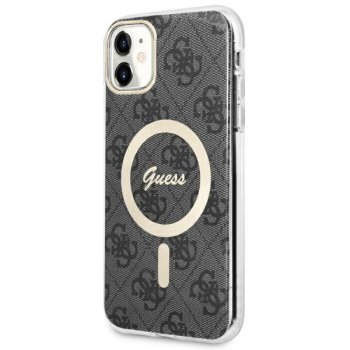 Guess iPhone 11 vāciņš 4G MagSafe, melns