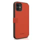 Ferrari iPhone 12 mini atverams vāciņš maciņš grāmatiņa On Track Perforated, sarkans