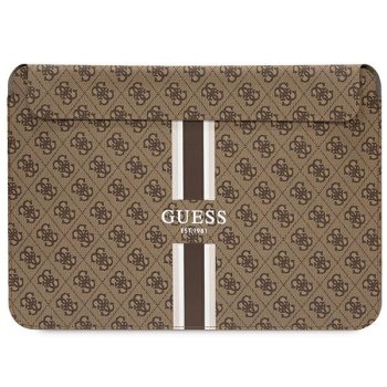 Guess 4G Printed Stripes klēpjdatora vāciņš 16", brūns