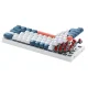 Механическая игровая клавиатура Machenike K500-B61, Red Switch, бело-синяя