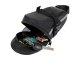 Waterproof bike saddle bag under seat, black