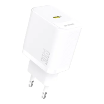 Сетевое зарядное устройство Dudao A27P 30W PD GaN USB-C, белое