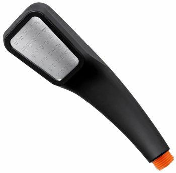 Душевая лейка, чёрная, без шланга