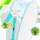 AquaPaddle Cruise SUP dēlis, 335x84x15 cm, 180 kg, Balts/Zaļš