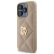 Dkny iPhone 15 Pro Max Case Quilted Stack Logo, Beige