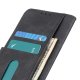 Nokia 5.3 KHAZNEH Retro Leather Wallet Stand Cover Case, Black | Telefona Maciņš Vāciņš Apvalks Grāmatiņa
