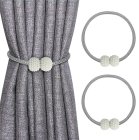 Magnetic Curtain Tieback Holder for Drapes and Sheers, Grey
