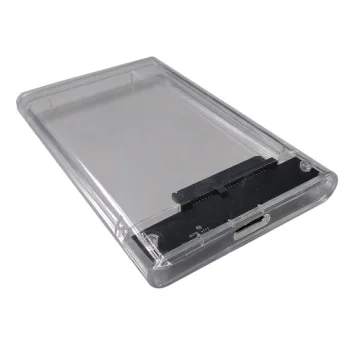 Ārējais 2.5" SATA HDD/SSD diska korpuss USB 3.0, caurspīdīgs