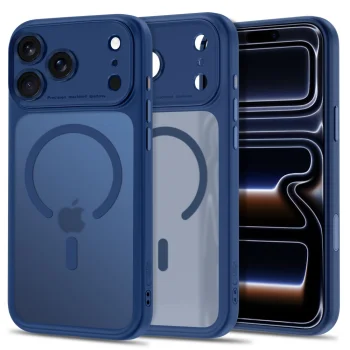 Чехол Tech-Protect MagPeak MagSafe CC для iPhone 18 Pro / 17 Pro, Matte Navy Blue