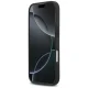 Чехол Mercedes для iPhone 17 Leather Laurel Leaves MagSafe, черный