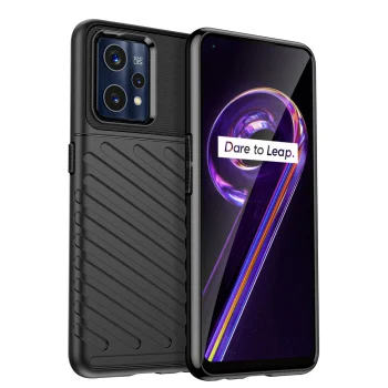 Vāciņš Thunder Case viedtālrunim Realme 9 Pro+ (9 Pro Plus), melns
