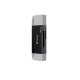Devia EL239 2-in-1 SD TF Card Reader USB USB-C 2.0, black