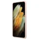 Чехол Guess для Samsung Galaxy S21+ Silicone Vintage Script, розовый
