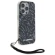 Karl Lagerfeld iPhone 16 Pro Max vāciņš Zebra With Cord, violets