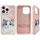Чехол Nimmy для iPhone 15 Pro Max Big Eyed Pet 2.0 Cat, розовый