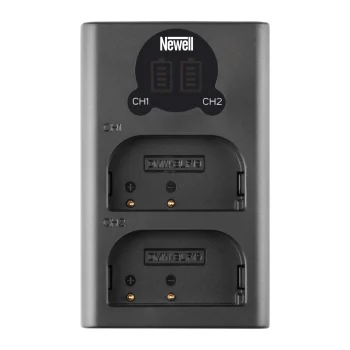 Newell DL-USB-C divu kanālu lādētājs DMW-BLF19 akumulatoriem