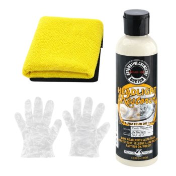 Automašīnas lukturu atjaunošanas un pulēšanas komplekts ar šķidrumu