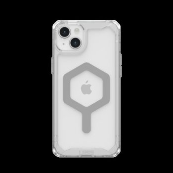 Apple iPhone 15 Plus 6.7'' UAG Plyo MagSafe Hard Case Cover, Transparent and Silver | Чехол Кейс Кабура...