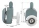 Durvju riteņu komplekts dušas kabīnēm, duškabīnēm | Door wheel set for shower