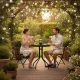 Multigarden apaļš dārza galds 60 cm, melns