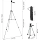 Штатив для телефона, 43-130 см | Camera Tripod