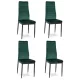 Обеденные стулья Mebelki24 Velvet, зеленые, 4 шт.