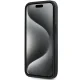 Dkny iPhone 15 / 14 / 13 vāciņš 3D Rubber Repeat Pattern, melns