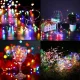 Ziemassvētku Virtene 100 LED Lampiņas Gaismas uz Baterijām, Daudzkrāsaina | Battery Operated String Christmas Fairy...