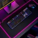 RGB spēļu peles un tastatūras paliktnis XXL 90 × 40 cm, melns