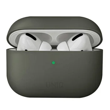 Apple Airpods Pro Uniq Etui Lino Case Cover, Moss | Чехол Кейс Бампер Обложка