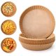 Air Fryer Disposable Paper Liners 20cm, 50 pcs, Brown