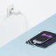 Cuktech A19 30W USB-A un USB-C sienas lādētājs balts
