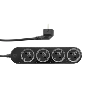 Viedais pagarinātājs Shelly Power Strip 4 Gen4 Zigbee/Matter, melns
