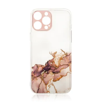 Чехол для Xiaomi Redmi Note 11 Marble Case, TPU, коричневый мрамор