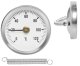 Накладной биметаллический термометр для труб T8122, 0-120°C