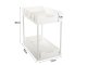 Pull-out Spice and Accessory Organizer, White