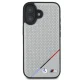 BMW iPhone 16 чехол M Perforated Tricolor Line MagSafe, серый