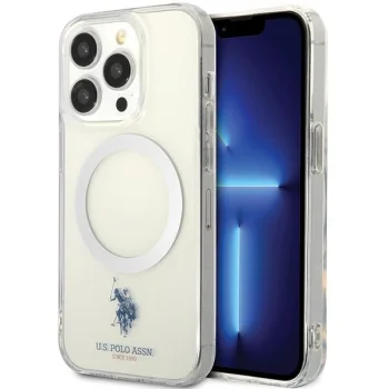 Apple iPhone 15 Pro 6.1'' US Polo Magsafe Collection Case Cover (USHMP15LUCIT), Transparent | Telefona Maciņš Vāks...
