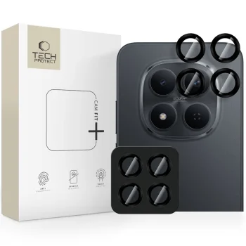 Защита камеры Tech-Protect Camring Fit+ для Xiaomi Redmi Note 15 Pro, черный